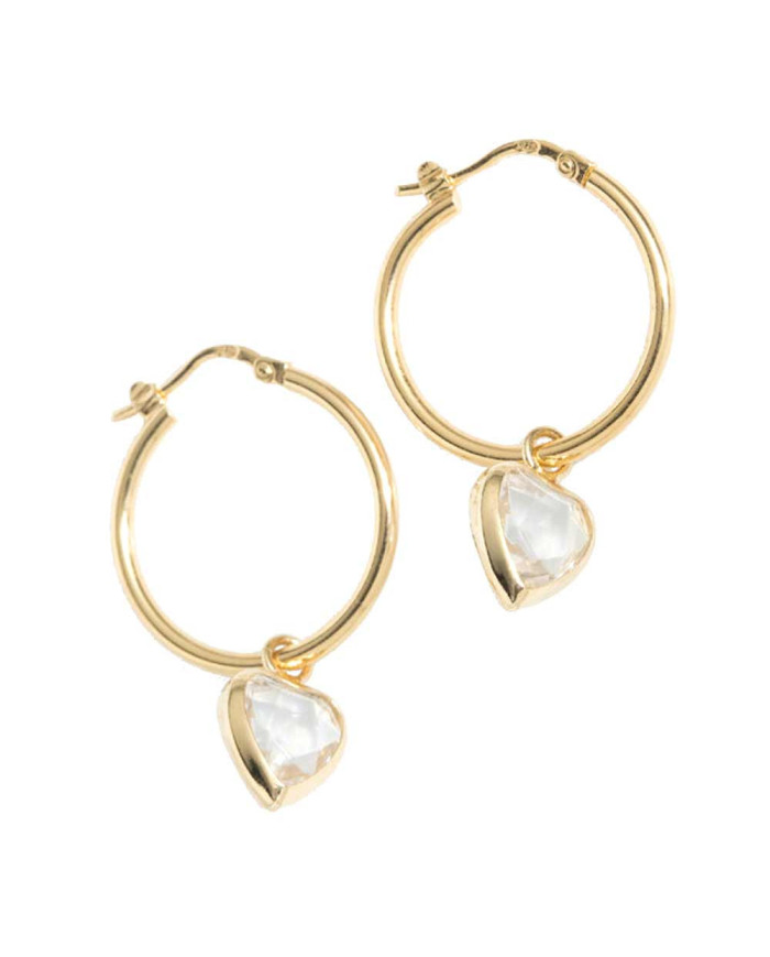 Niki hoop earring in Crystal