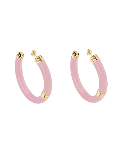 Katt Rose earrings - Pink October Limited Edition