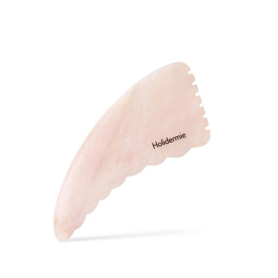 Gua Sha corps en quartz rose
