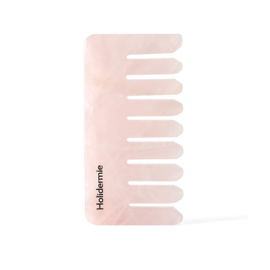 Rose quartz relaxing comb