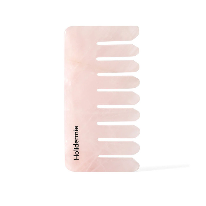 Peigne relaxant en quartz rose