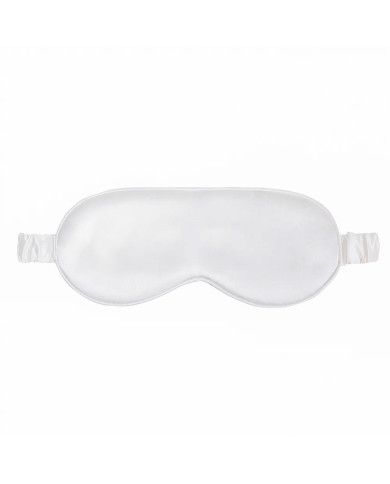 Masque de sommeil en soie biologique - ivoire