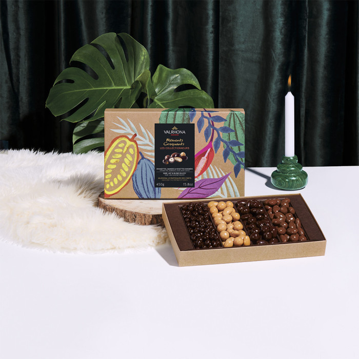 Coffret Equinoxe Amandes & Noisettes au chocolat Dulcey Lait