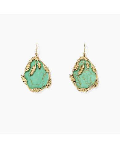 Earrings françois turquoise