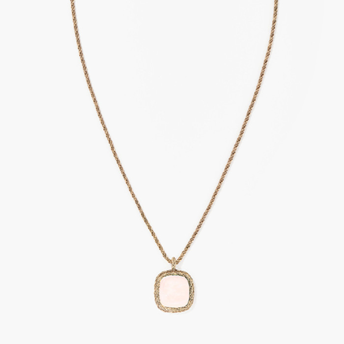 Miki Rose Quartz Necklace Miki Rose Quartz Necklace