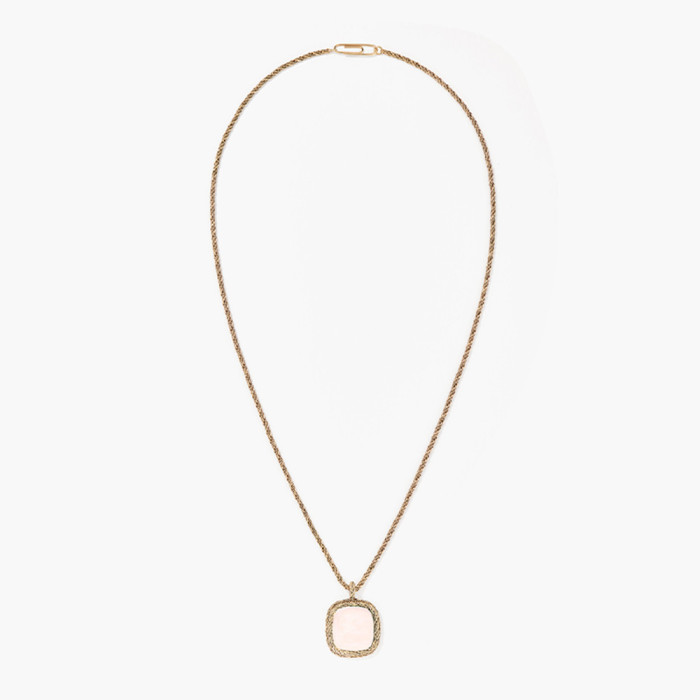 Miki Rose Quartz Necklace Miki Rose Quartz Necklace