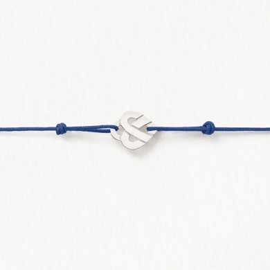 Bracelet coeur entrelacé - Or blanc Bracelet coeur entrelacé - Or blanc