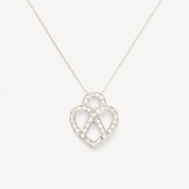 Collier coeur entrelacé Collier coeur entrelacé