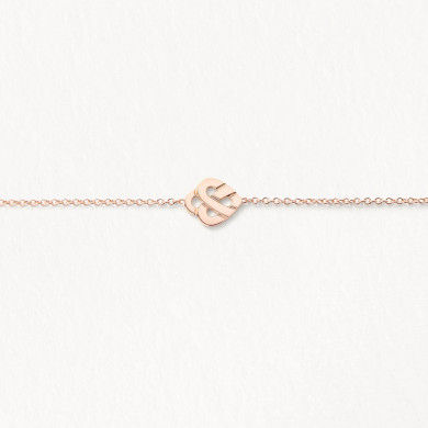 Bracelet coeur entrelacé - Or rose Bracelet coeur entrelacé - Or rose