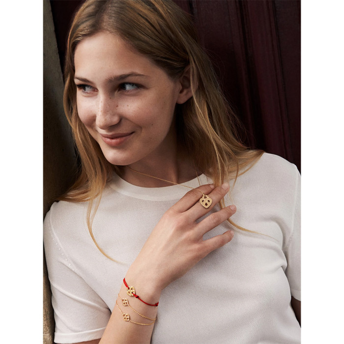 Bracelet coeur entrelacé - Or rose