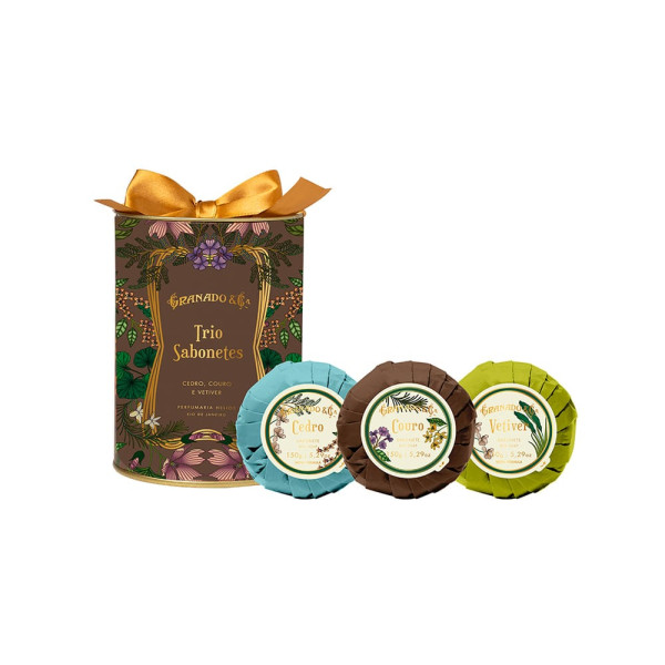 Coffret trio de savons Couro Coffret trio de savons Couro