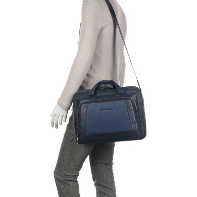 Wallaby RFID Sac d'ordinateur 15" polyester recyclé bleu foncé Wallaby RFID Sac d'ordinateur 15" polyester recyclé bleu foncé