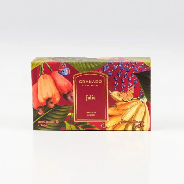 Plateau en Verre Tropical Époque + Kit 2 Savons Plateau en Verre Tropical Époque + Kit 2 Savons