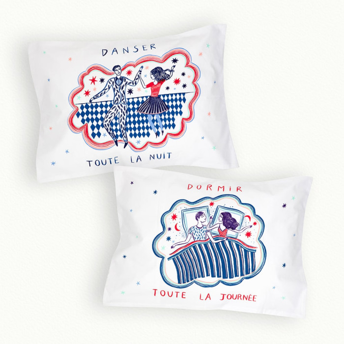 2 Taies danser dormir - 50 x 70 cm 2 Taies danser dormir - 50 x 70 cm