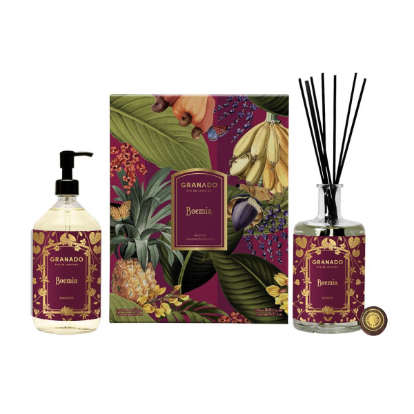 Coffret Duo diffuseur + Savon Liquide - Boemia - 2x500ml Coffret Duo diffuseur + Savon Liquide - Boemia - 2x500ml
