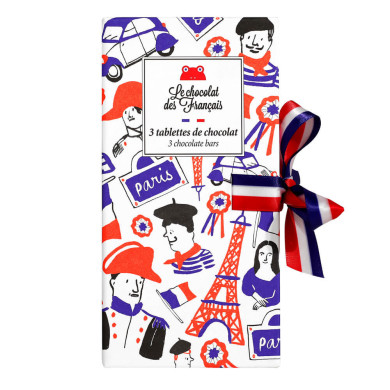 Coffret 3 tablettes 240g - Le Chocolat des Français