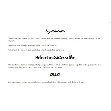 Coffret Truffes Melting Pot 104g - Le Chocolat des Français