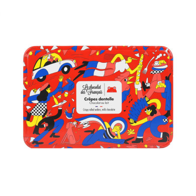 Coffret Crêpes Dentelles chocolat au lait 90g - Le Chocolat des Français