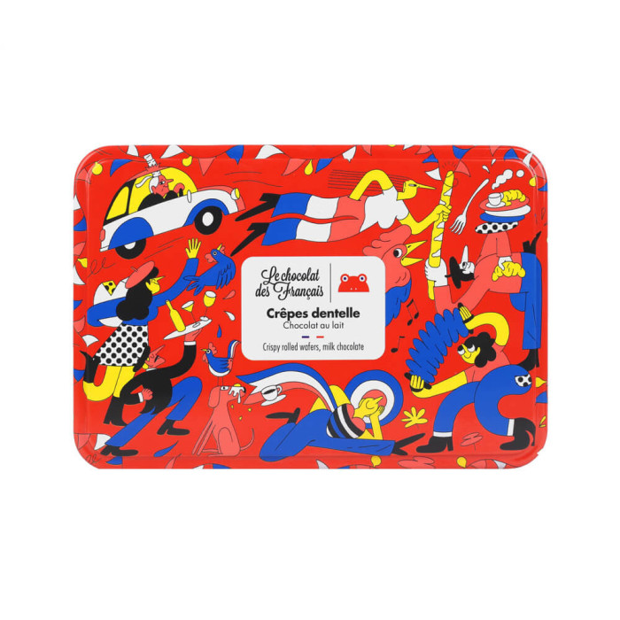 Coffret Crêpes Dentelles chocolat au lait 90g - Le Chocolat des Français