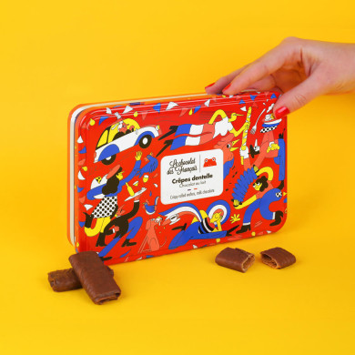 Coffret Crêpes Dentelles chocolat au lait 90g - Le Chocolat des Français