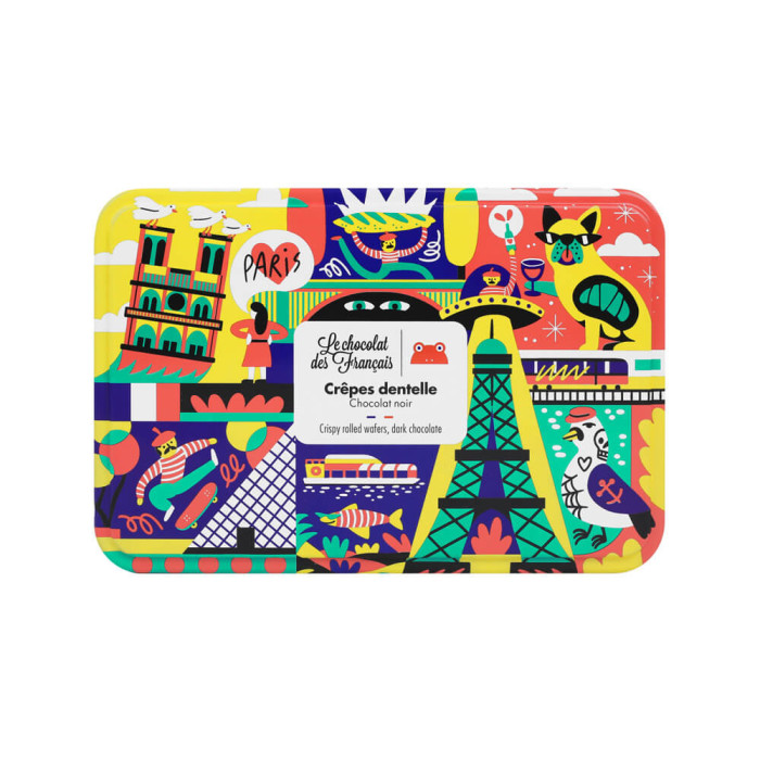 Coffret Crêpes Dentelles chocolat noir 90g - Le Chocolat des Français