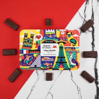Coffret Crêpes Dentelles chocolat noir 90g - Le Chocolat des Français