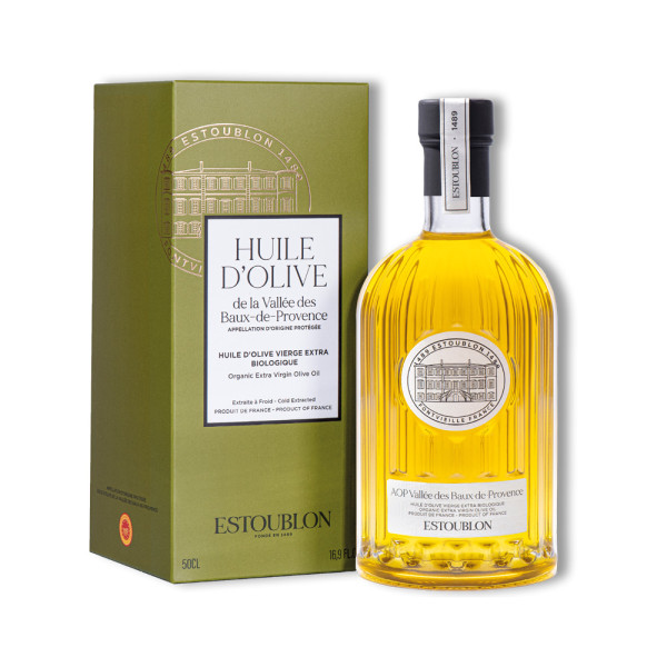 Huile d'olive AOP bio 50cl - Estoublon Huile d'olive AOP bio 50cl - Estoublon