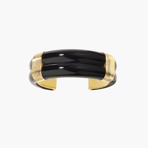 Bracelet Katt noir grand modèle Bracelet Katt noir grand modèle