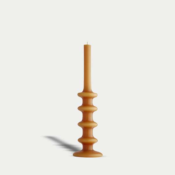 Bougie Slave Fauve - ø9,5 x H35 cm - Cire minérale Bougie Slave Fauve - ø9,5 x H35 cm - Cire minérale