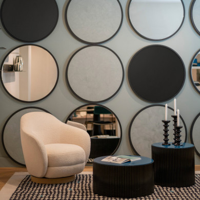 Bougeoir Slave Noir - H20 cm - Céramique