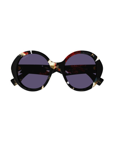 Lunettes de soleil Gucci - Shiny Black and Glitter Havana - GG1628S001