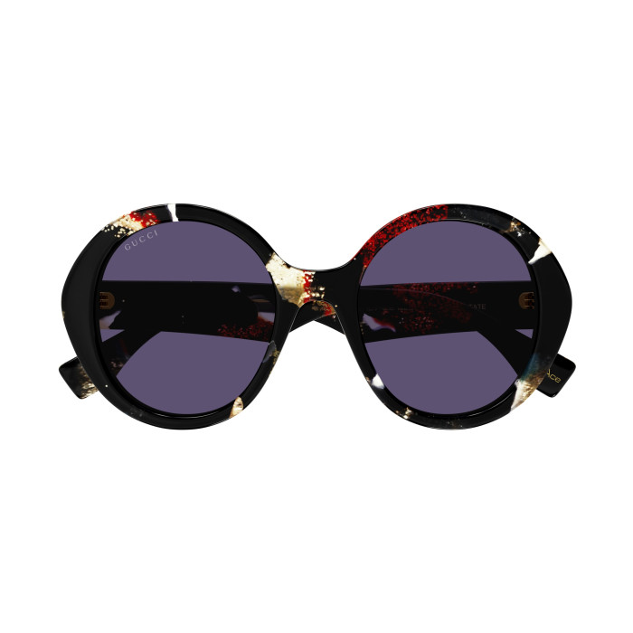 Lunettes de soleil Gucci - Shiny Black and Glitter Havana - GG1628S001