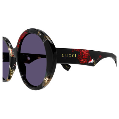 Lunettes de soleil Gucci - Shiny Black and Glitter Havana - GG1628S001 Lunettes de soleil Gucci - Shiny Black and Glitter Havana - GG1628S001