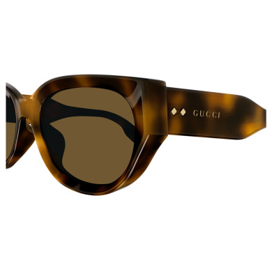 Lunettes de soleil Gucci - Shiny Medium Havana - GG1532SA002 Lunettes de soleil Gucci - Shiny Medium Havana - GG1532SA002