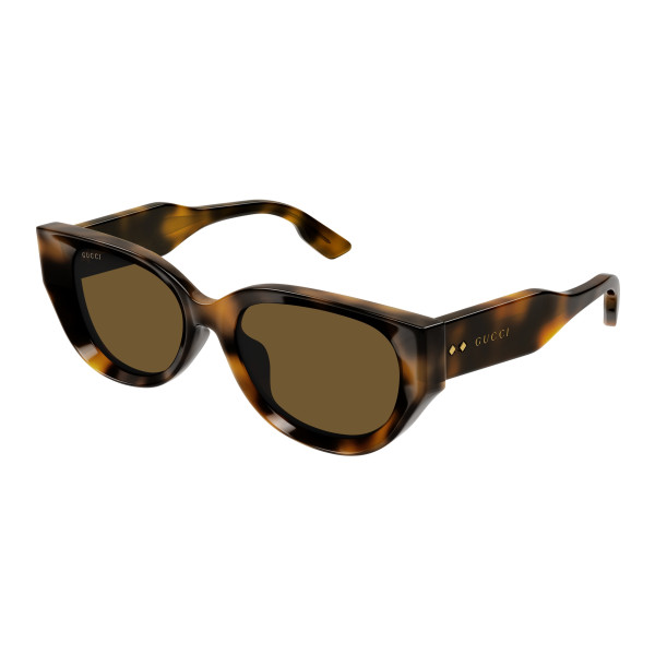 Lunettes de soleil Gucci - Shiny Medium Havana - GG1532SA002 Lunettes de soleil Gucci - Shiny Medium Havana - GG1532SA002