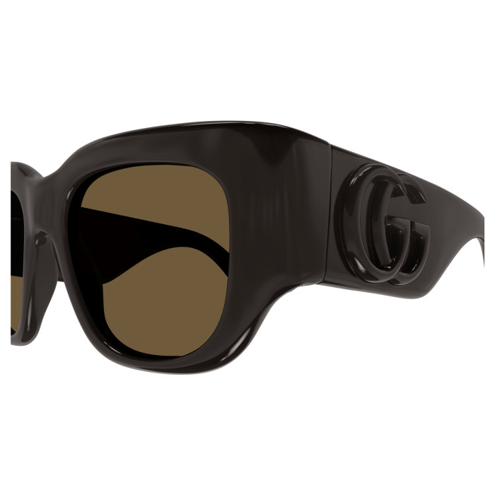 Lunettes de soleil Gucci - Shiny Solid Brown