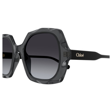 Lunettes de soleil Chloé - Shiny Transparent Dark Grey - CH0226S001 Lunettes de soleil Chloé - Shiny Transparent Dark Grey - CH0226S001
