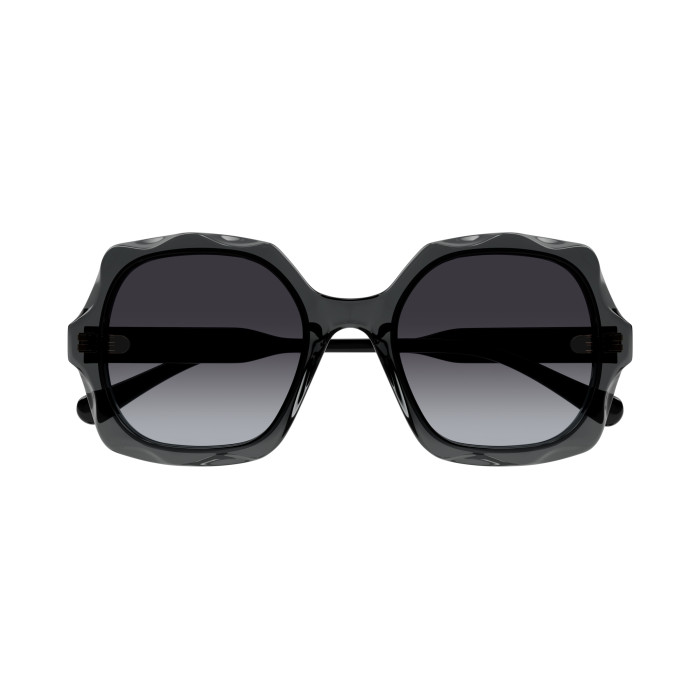 Lunettes de soleil Chloé - Shiny Transparent Dark Grey - CH0226S001