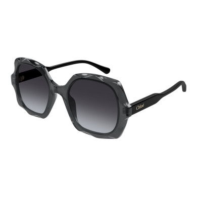 Lunettes de soleil Chloé - Shiny Transparent Dark Grey - CH0226S001 Lunettes de soleil Chloé - Shiny Transparent Dark Grey - CH0226S001
