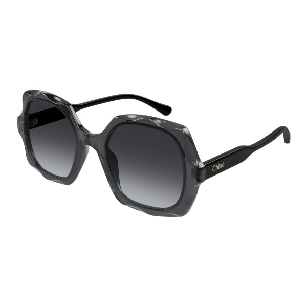 Lunettes de soleil Chloé - Shiny Transparent Dark Grey - CH0226S001 Lunettes de soleil Chloé - Shiny Transparent Dark Grey - CH0226S001