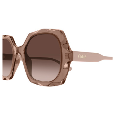 Lunettes de soleil Chloé - Shiny Transparent Dark Mauve - CH0226S003 Lunettes de soleil Chloé - Shiny Transparent Dark Mauve - CH0226S003