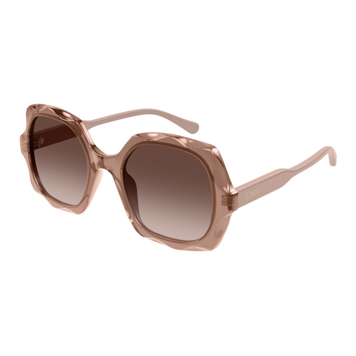 Lunettes de soleil Chloé - Shiny Transparent Dark Mauve - CH0226S003