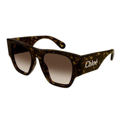 Lunettes de soleil Chloé - Shiny Dark Havana - CH0233S002 Lunettes de soleil Chloé - Shiny Dark Havana - CH0233S002