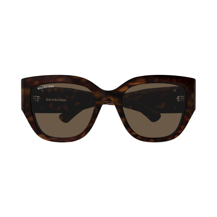 Lunettes de soleil Balenciaga - Shiny Dark Havana - BB0323SK003