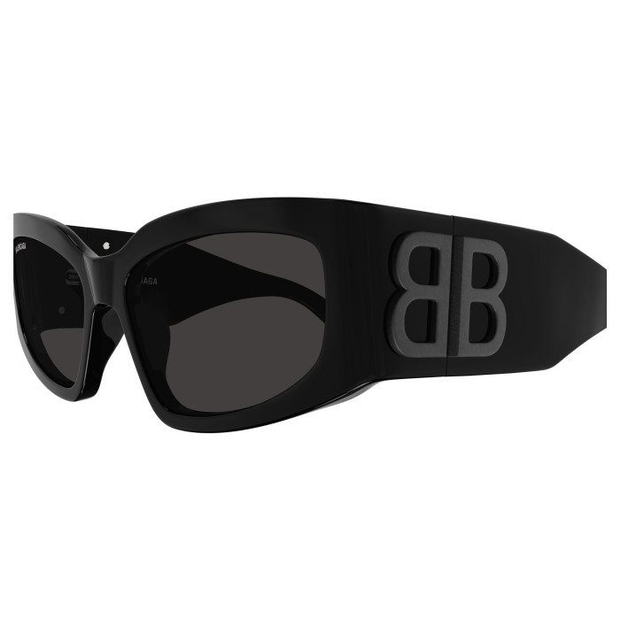 Lunettes de soleil Balenciaga - Shiny Solid Black - BB0321S001