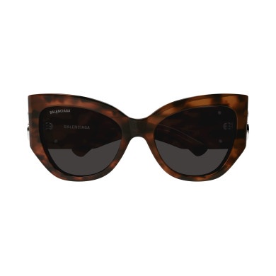 Lunettes de soleil Balenciaga - Shiny Stretched Mid Havana - BB0322S003 Lunettes de soleil Balenciaga - Shiny Stretched Mid Havana - BB0322S003