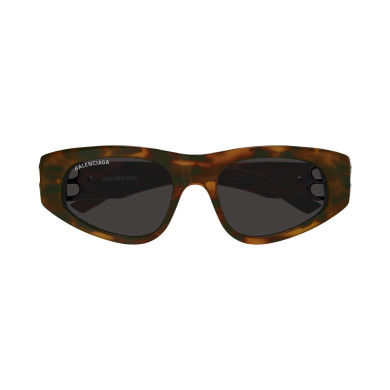 Lunettes de soleil Balenciaga - Shiny Stretched Mid Havana - BB0095S024 Lunettes de soleil Balenciaga - Shiny Stretched Mid Havana - BB0095S024