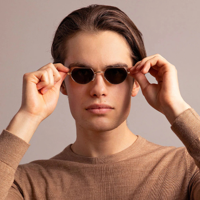 Lunettes de soleil Locke gold metal vert