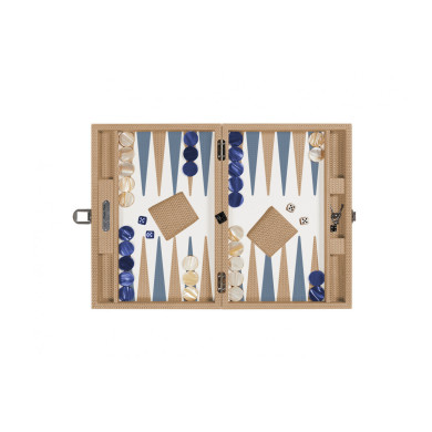 Coffret Backgammon - Carla Chaîne Nougat - medium