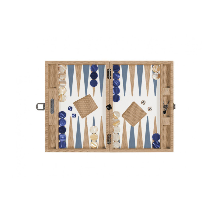 Coffret Backgammon - Carla Chaîne Nougat - medium
